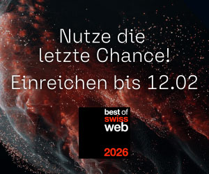 Best of Swiss Web 2026 - Einreichefrist verlängert